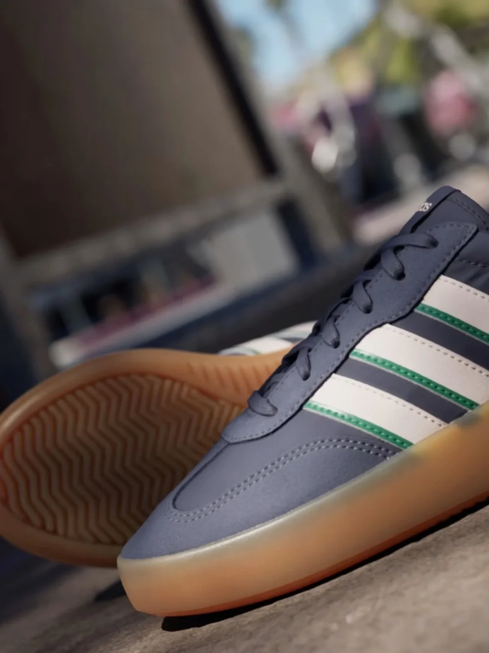 Adidas Barreda Decode Sneaker in Shadow Navy Quartz Green New!